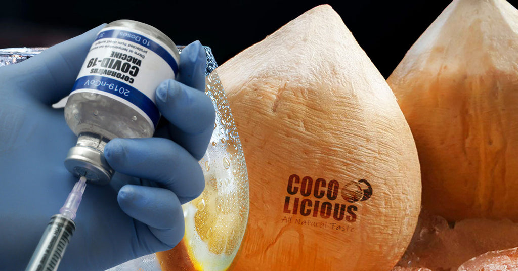 What has Coconut water got to do with Covid 19 Vaccination?